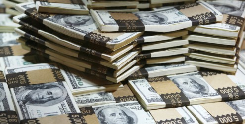 A pile of money
