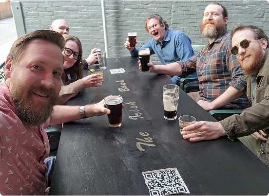 Duckbill team celebrating together